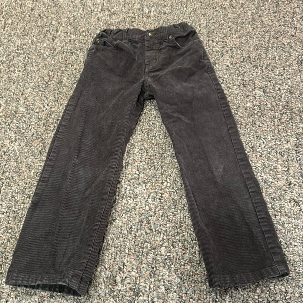 Janie and Jack grey corduroy pants, sz -5T